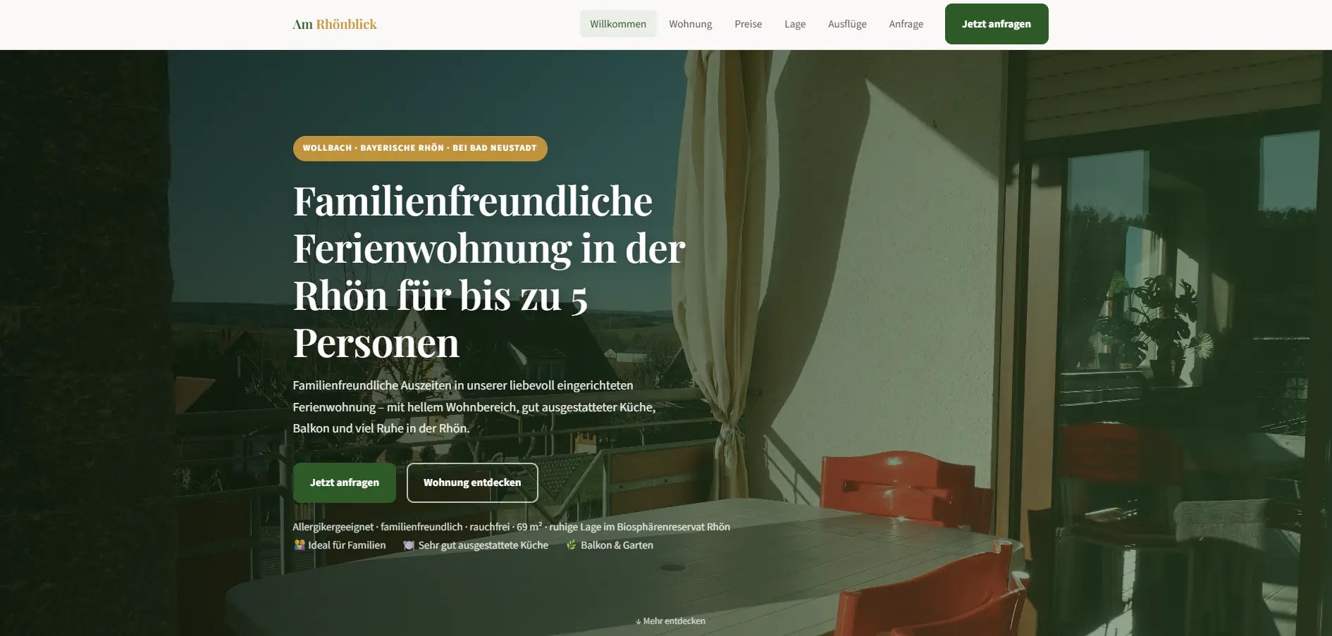 Ferienwohnung am Rhönblick Startseite